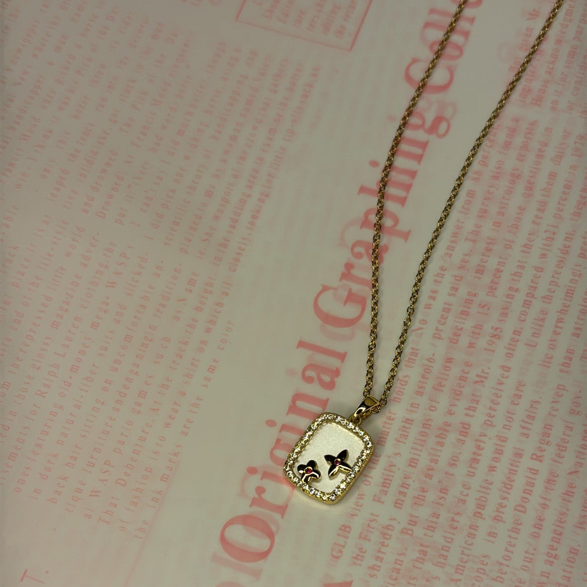 Collier Pendentif Rectangle