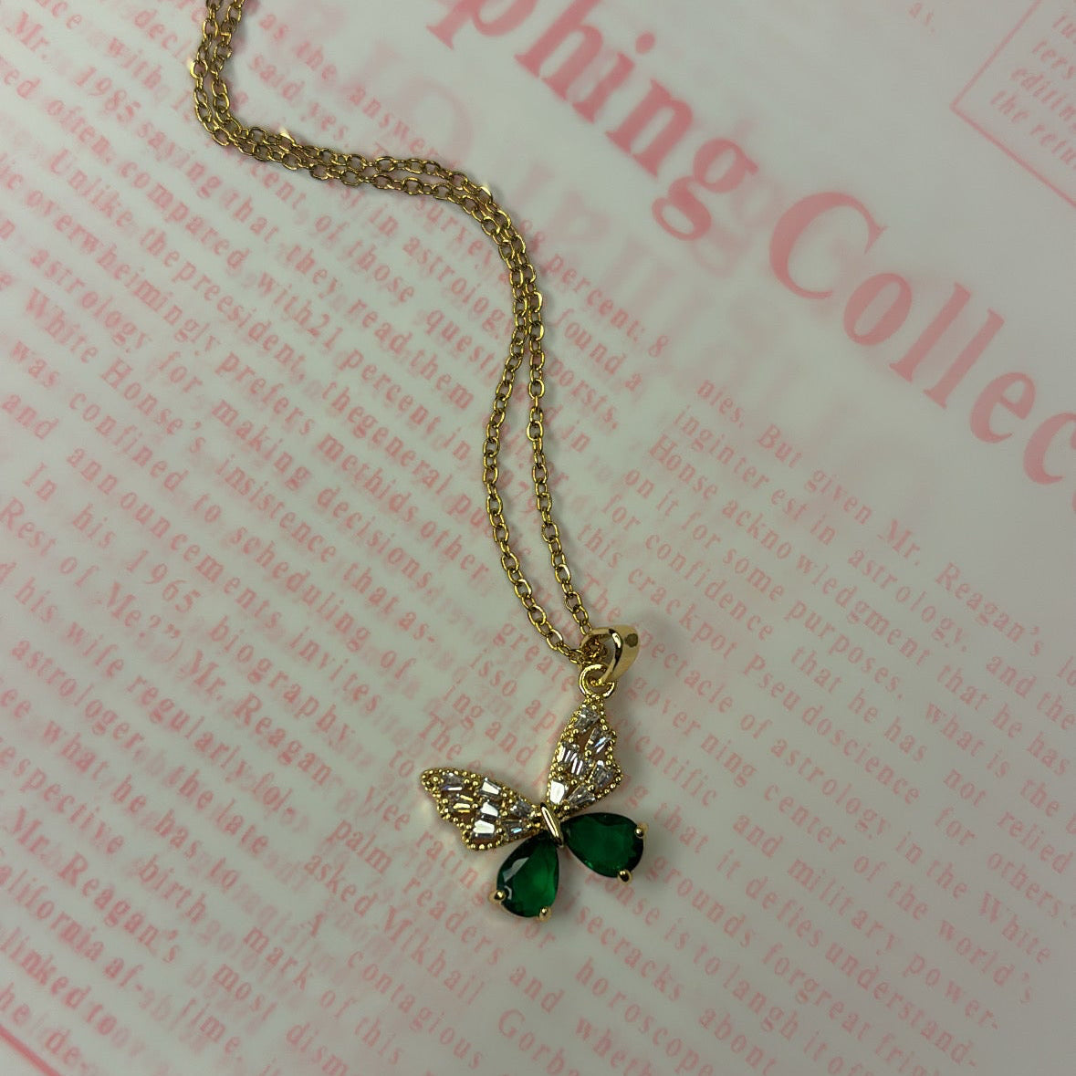 collier papillon